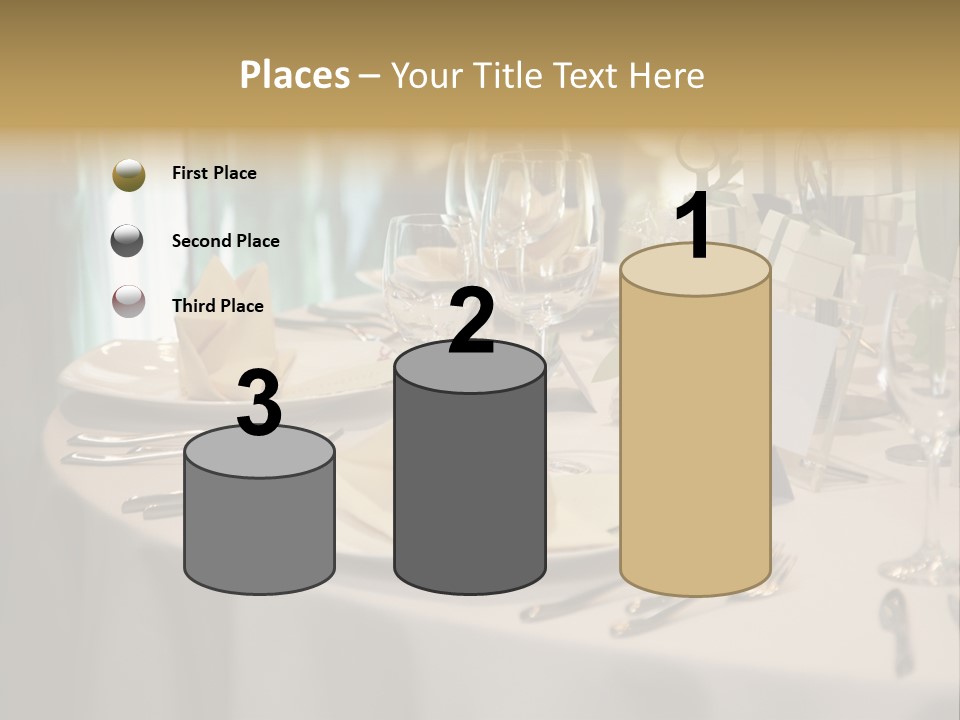 Elegant Table Setting For Wedding PowerPoint Template