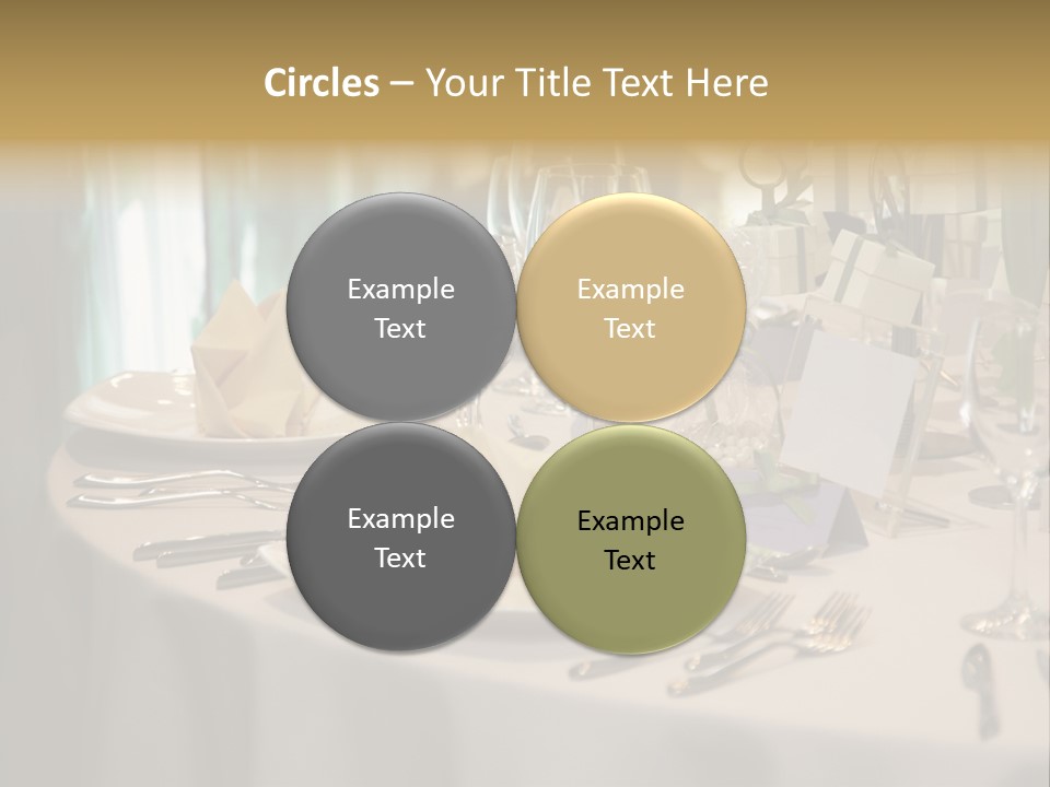 Elegant Table Setting For Wedding PowerPoint Template