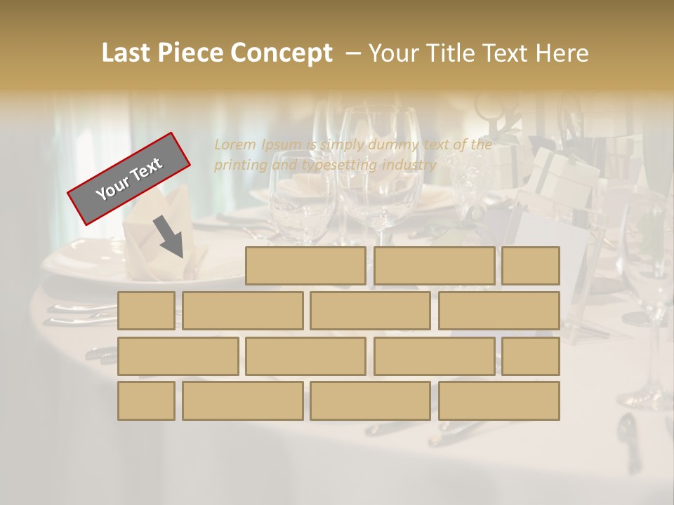 Elegant Table Setting For Wedding PowerPoint Template