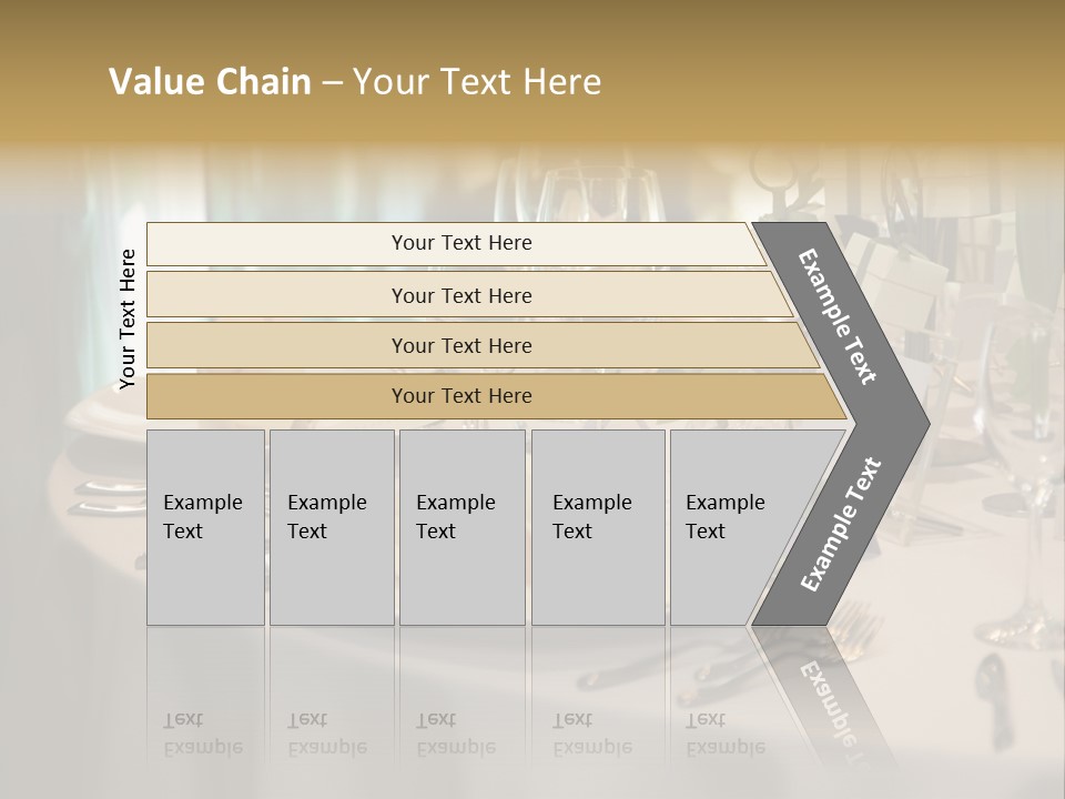 Elegant Table Setting For Wedding PowerPoint Template