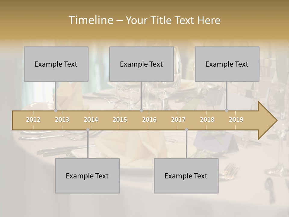 Elegant Table Setting For Wedding PowerPoint Template