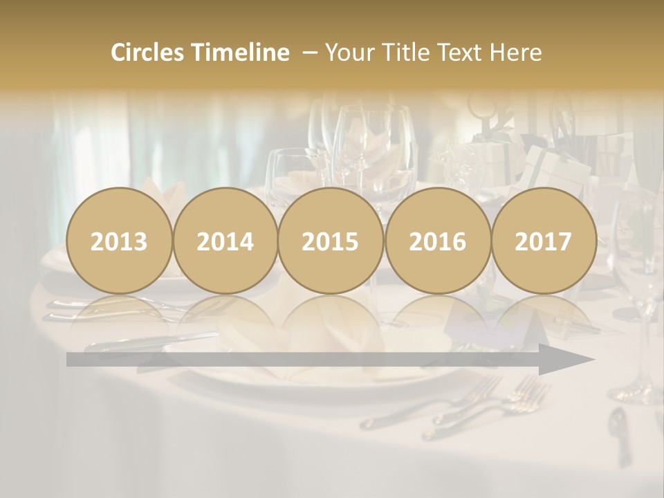 Elegant Table Setting For Wedding PowerPoint Template