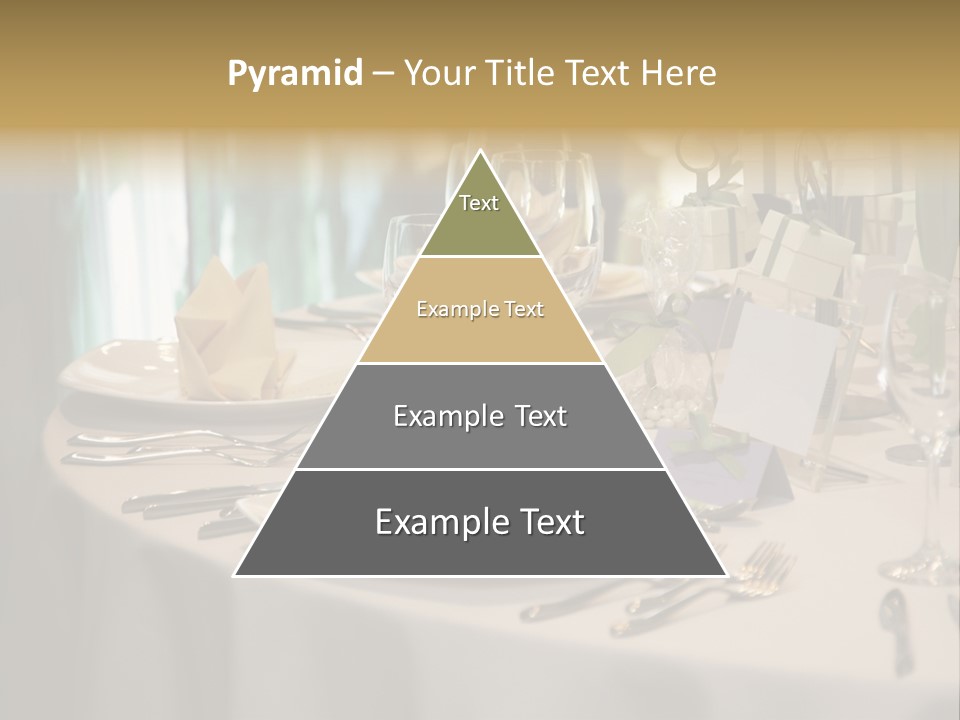 Elegant Table Setting For Wedding PowerPoint Template