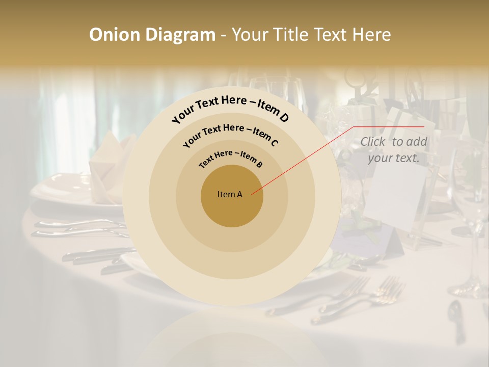 Elegant Table Setting For Wedding PowerPoint Template