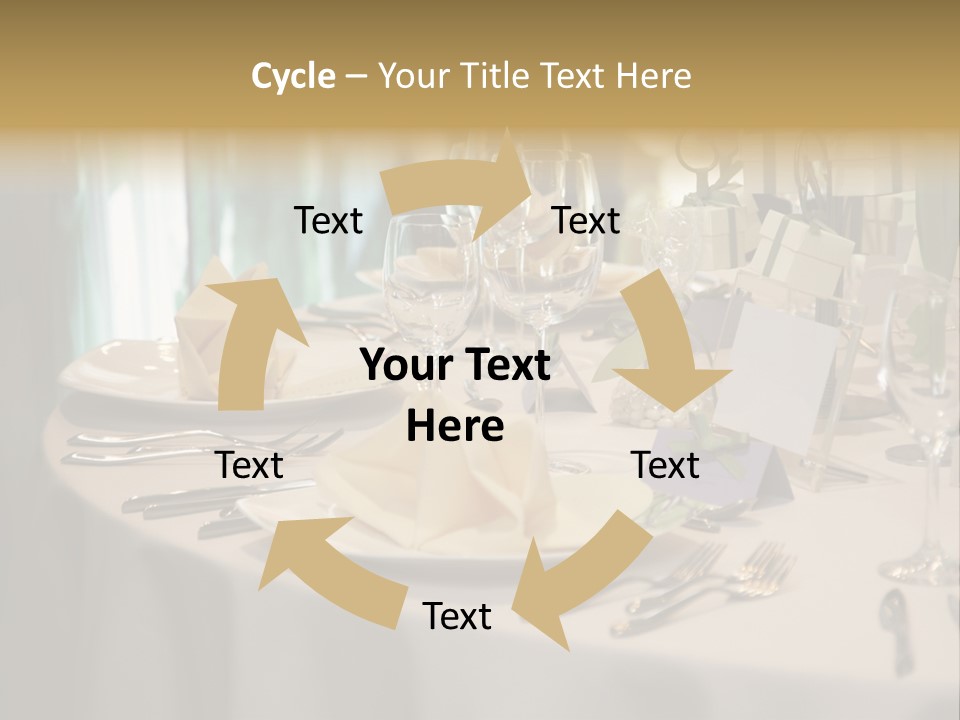 Elegant Table Setting For Wedding PowerPoint Template