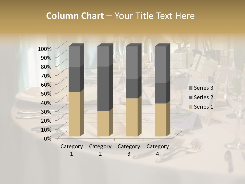 Elegant Table Setting For Wedding PowerPoint Template