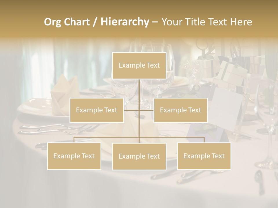 Elegant Table Setting For Wedding PowerPoint Template