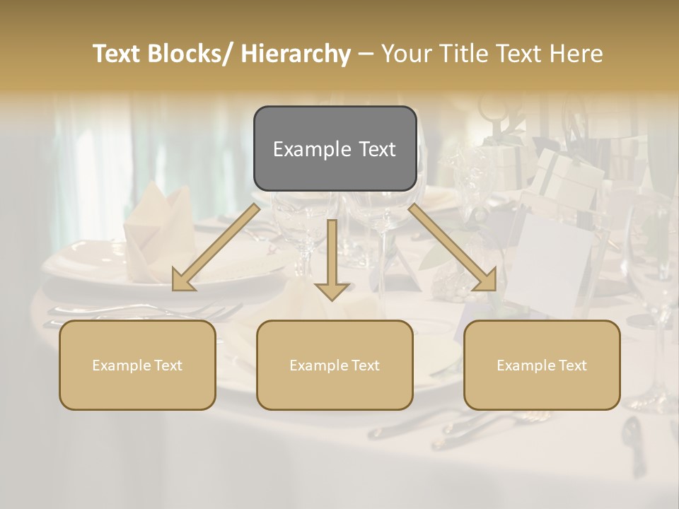 Elegant Table Setting For Wedding PowerPoint Template