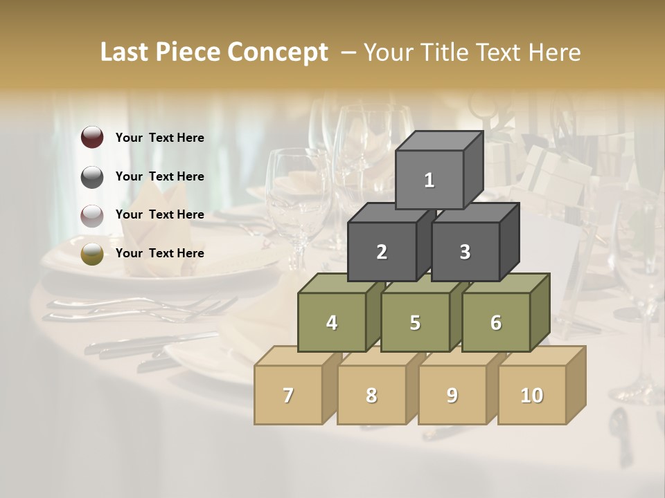Elegant Table Setting For Wedding PowerPoint Template