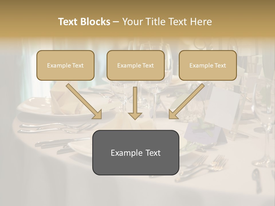 Elegant Table Setting For Wedding PowerPoint Template