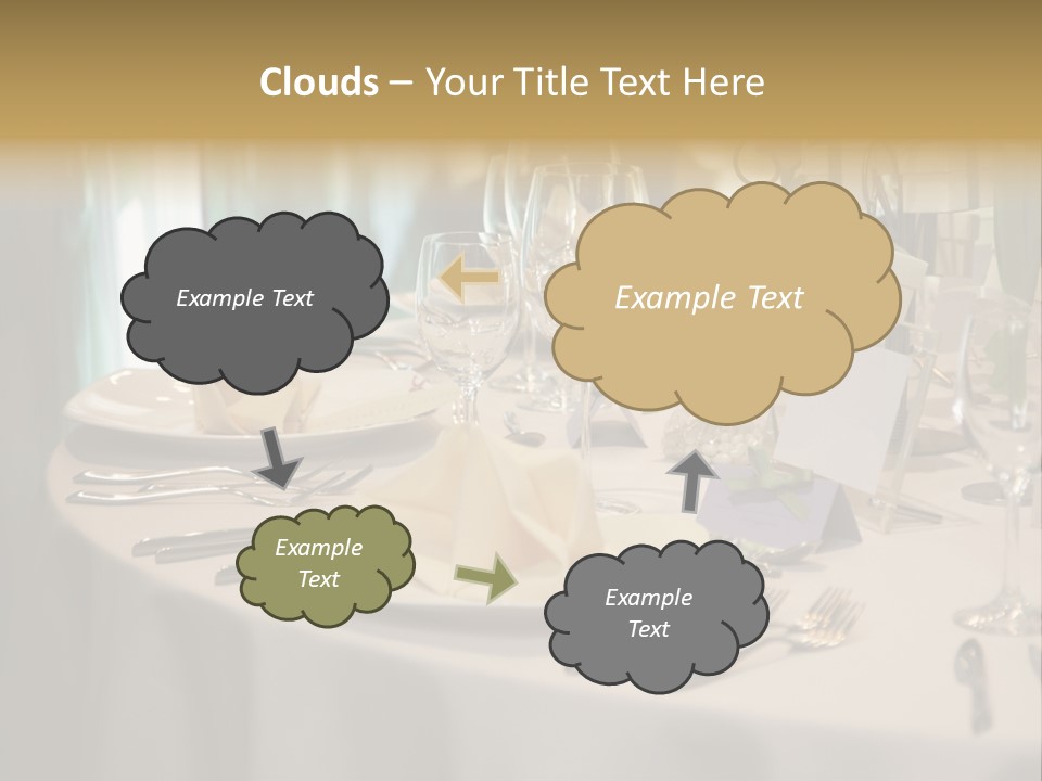 Elegant Table Setting For Wedding PowerPoint Template
