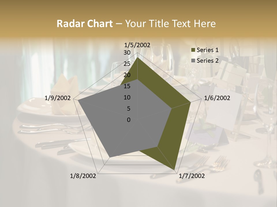 Elegant Table Setting For Wedding PowerPoint Template