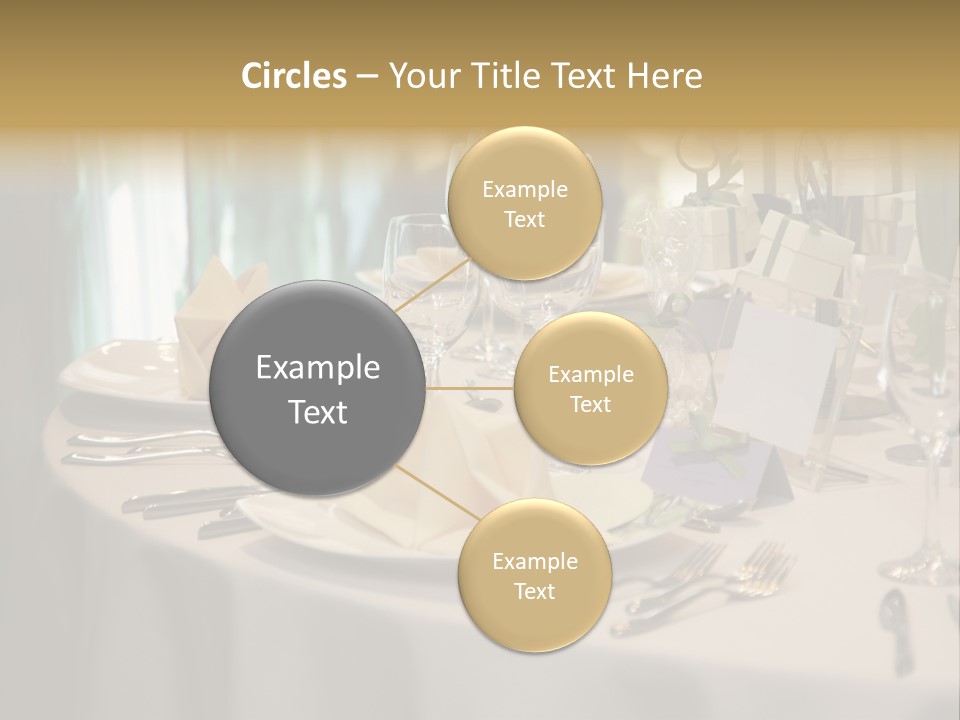 Elegant Table Setting For Wedding PowerPoint Template