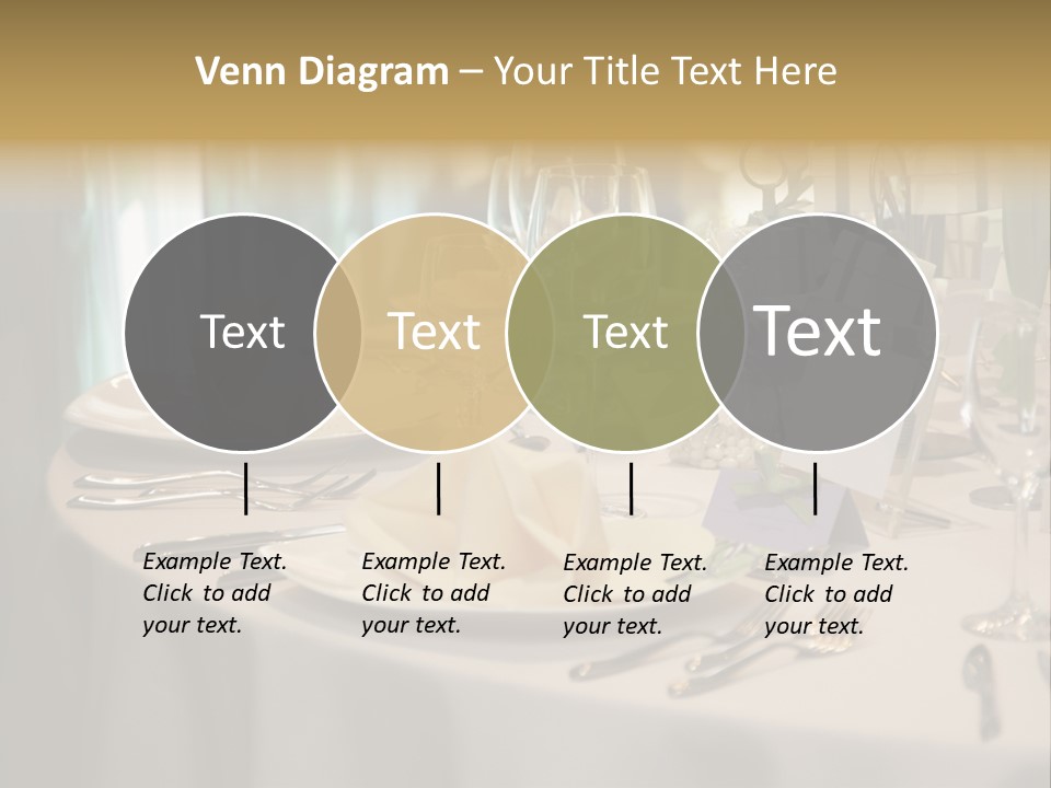 Elegant Table Setting For Wedding PowerPoint Template