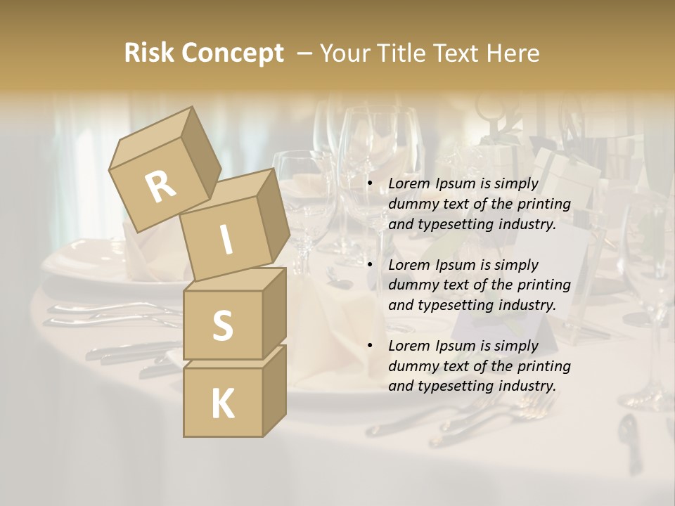 Elegant Table Setting For Wedding PowerPoint Template