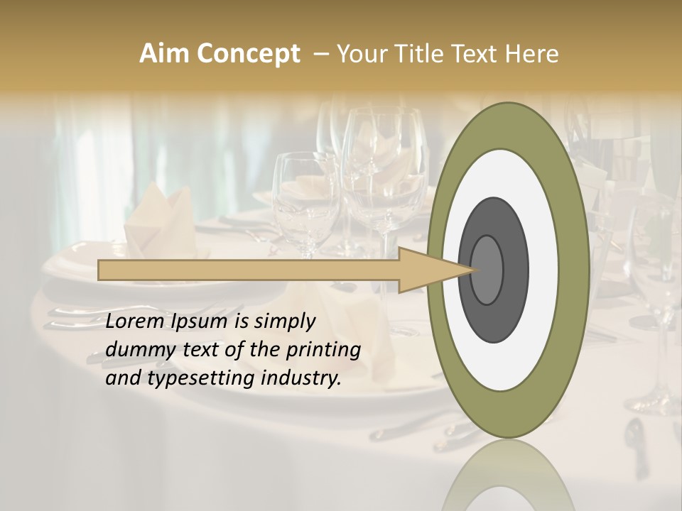 Elegant Table Setting For Wedding PowerPoint Template