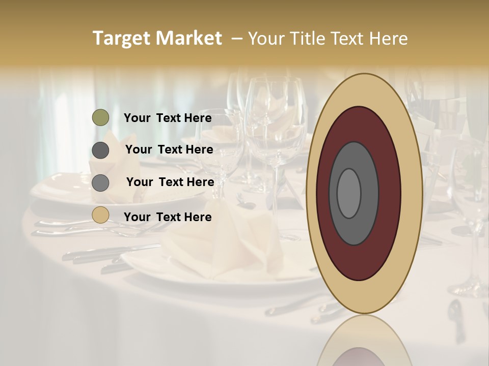 Elegant Table Setting For Wedding PowerPoint Template