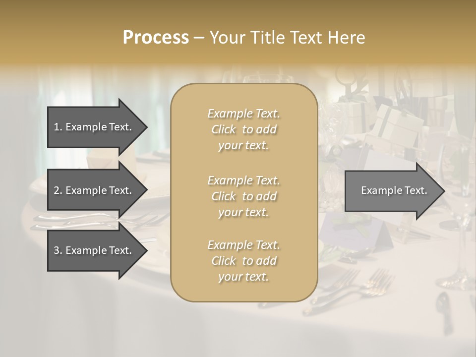 Elegant Table Setting For Wedding PowerPoint Template