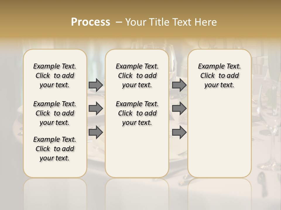 Elegant Table Setting For Wedding PowerPoint Template