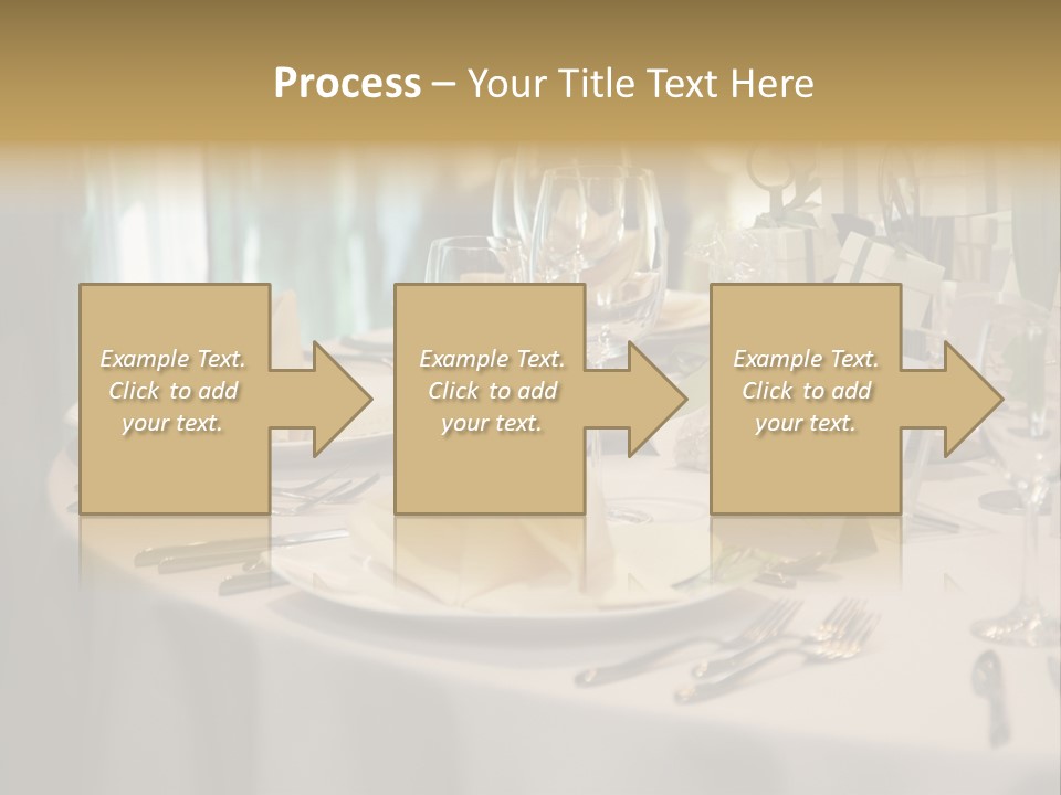 Elegant Table Setting For Wedding PowerPoint Template