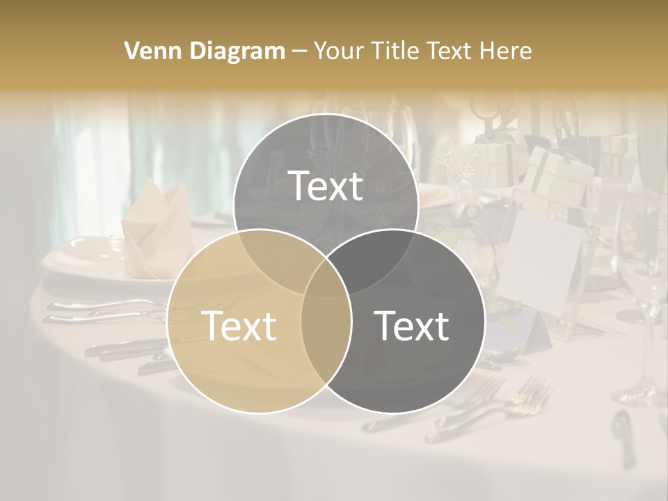 Elegant Table Setting For Wedding PowerPoint Template