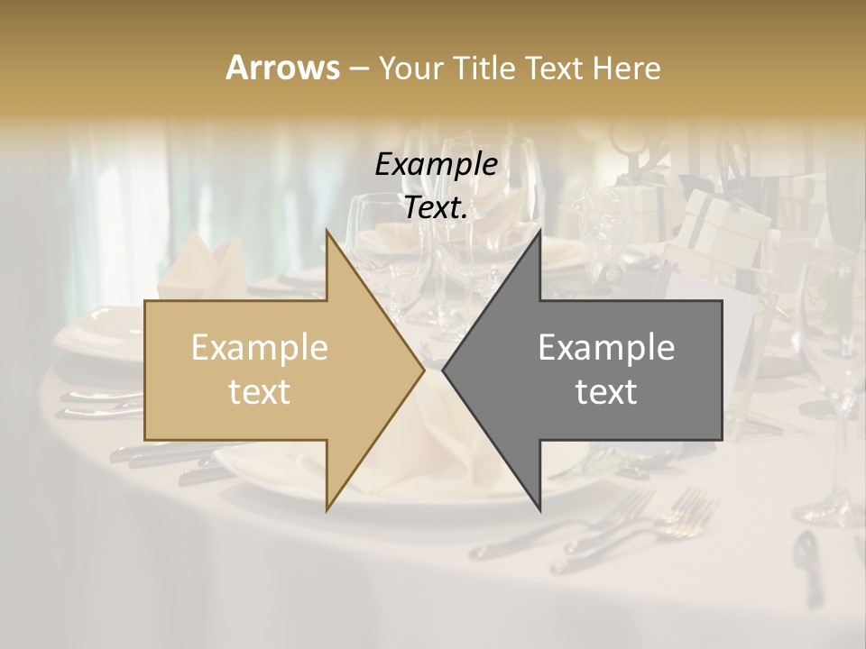 Elegant Table Setting For Wedding PowerPoint Template