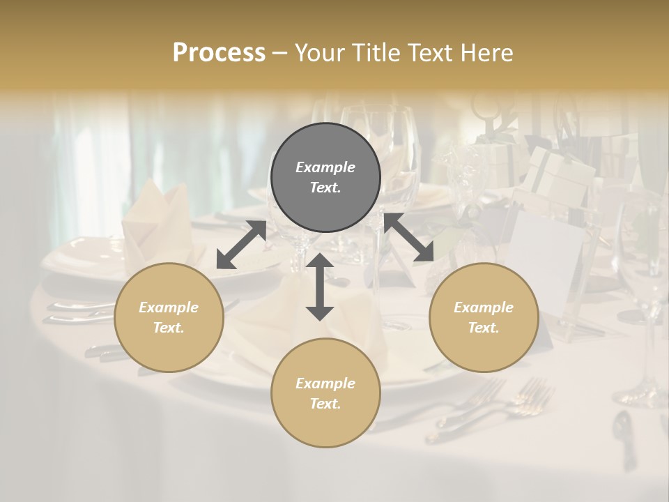 Elegant Table Setting For Wedding PowerPoint Template