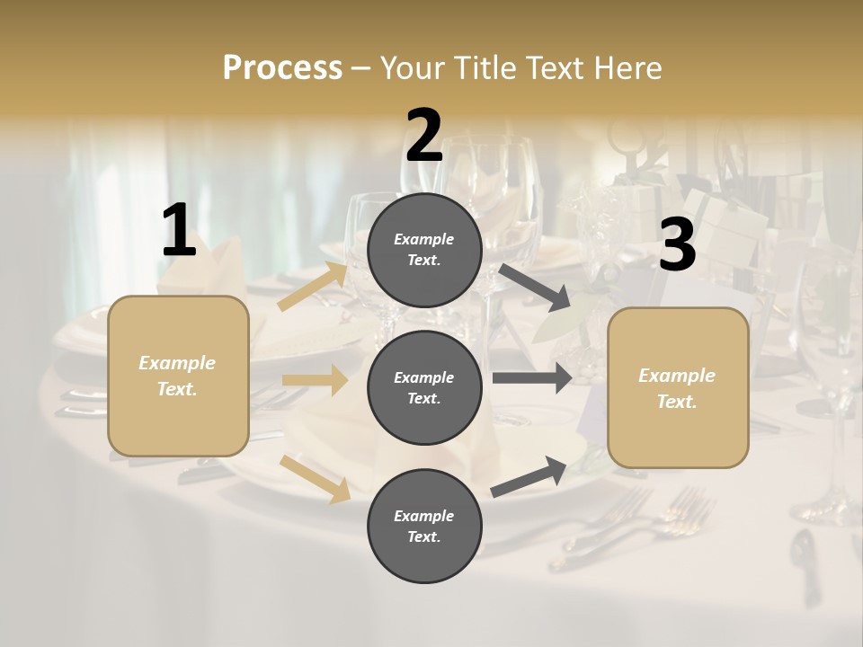 Elegant Table Setting For Wedding PowerPoint Template