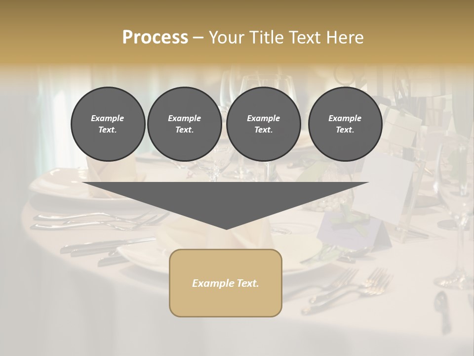 Elegant Table Setting For Wedding PowerPoint Template