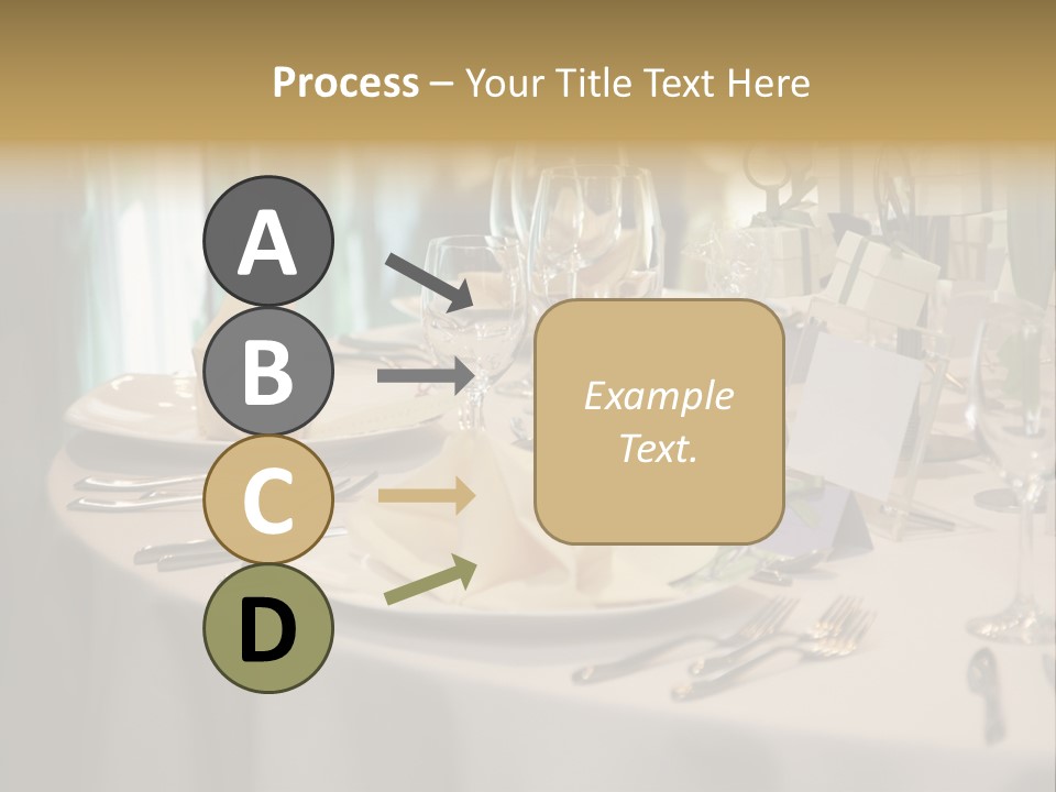 Elegant Table Setting For Wedding PowerPoint Template