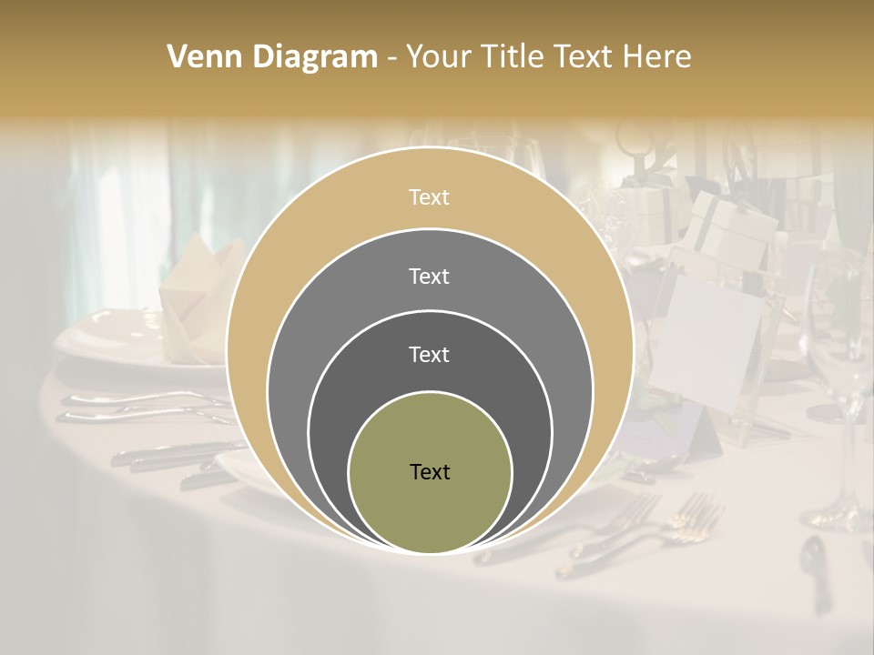 Elegant Table Setting For Wedding PowerPoint Template