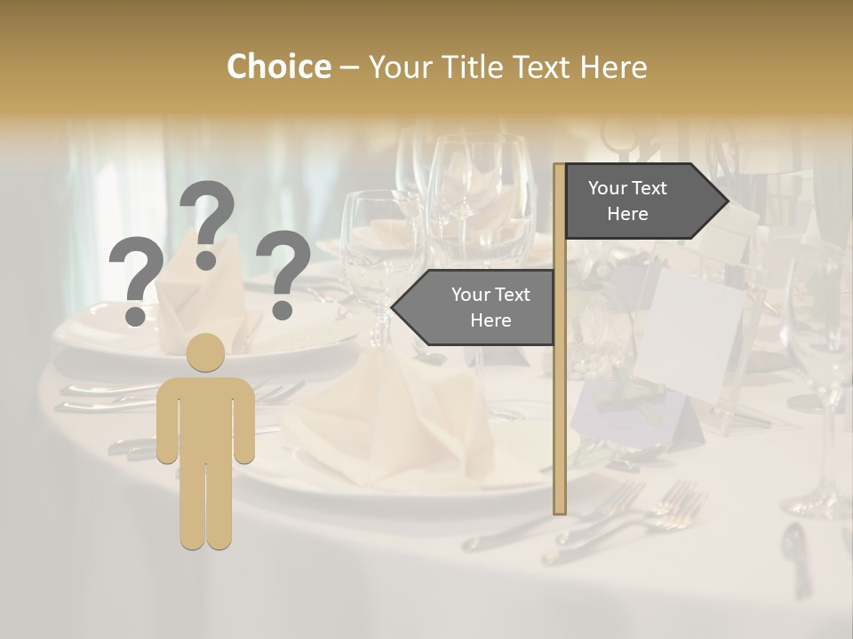 Elegant Table Setting For Wedding PowerPoint Template