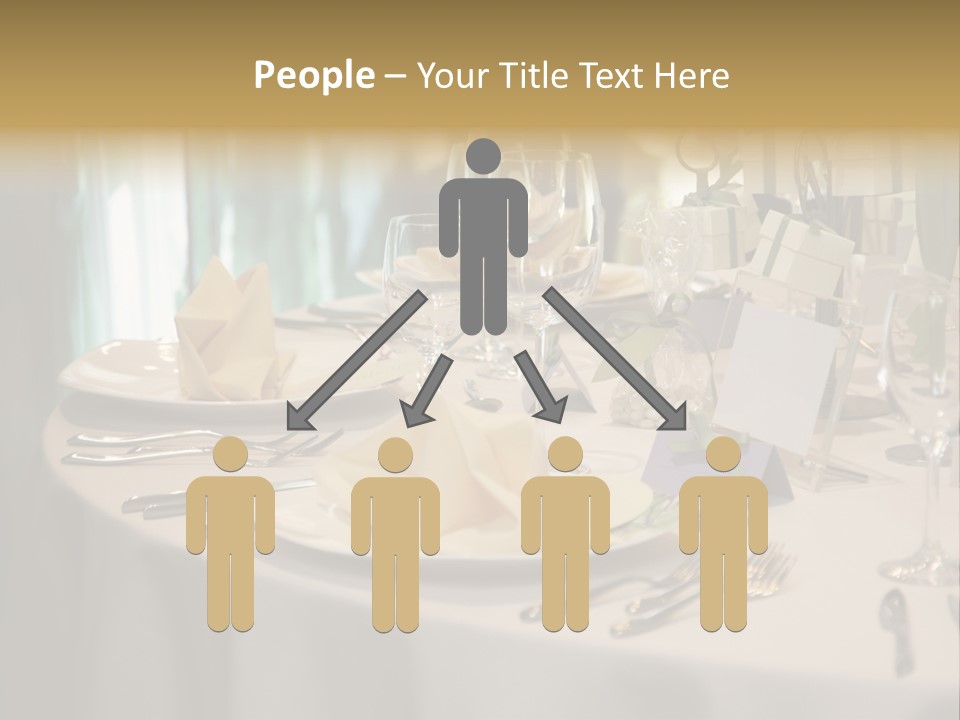 Elegant Table Setting For Wedding PowerPoint Template