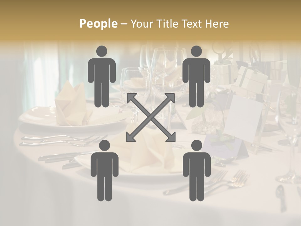Elegant Table Setting For Wedding PowerPoint Template