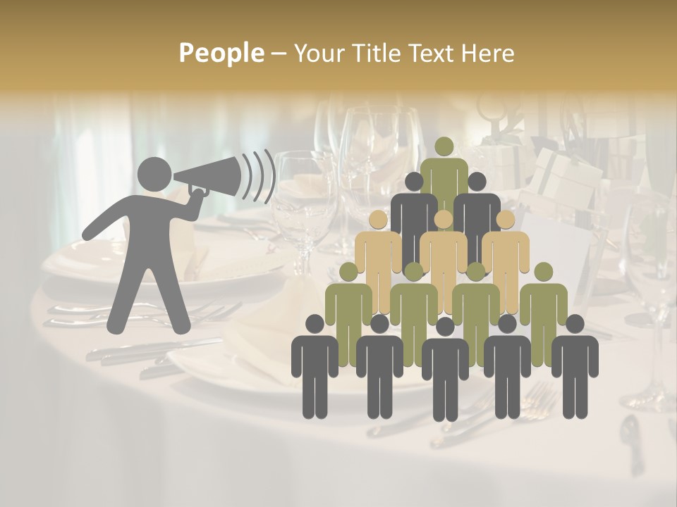 Elegant Table Setting For Wedding PowerPoint Template