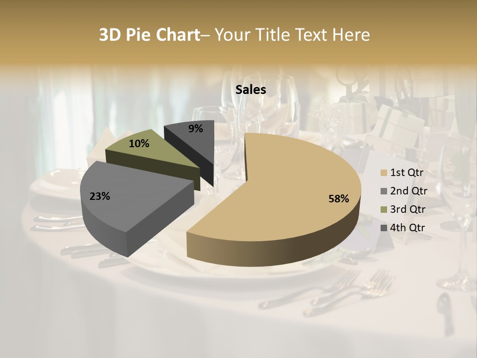 Elegant Table Setting For Wedding PowerPoint Template