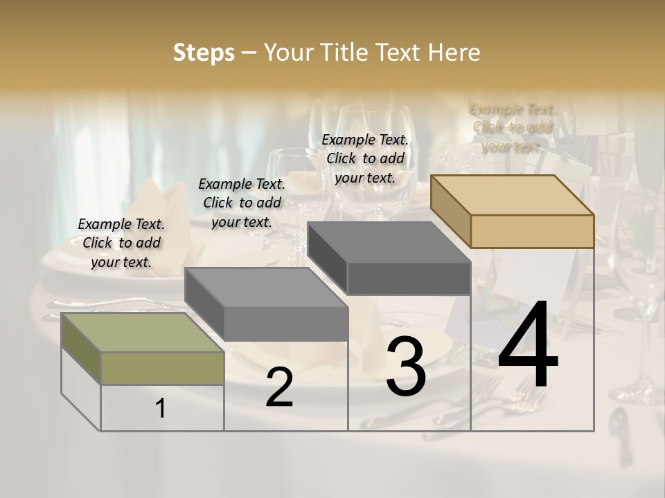 Elegant Table Setting For Wedding PowerPoint Template