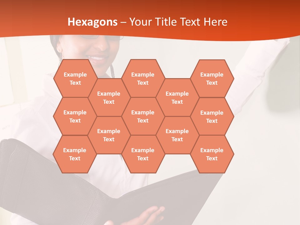 Young Beautiful School Teacher Write On Blackboard PowerPoint Template