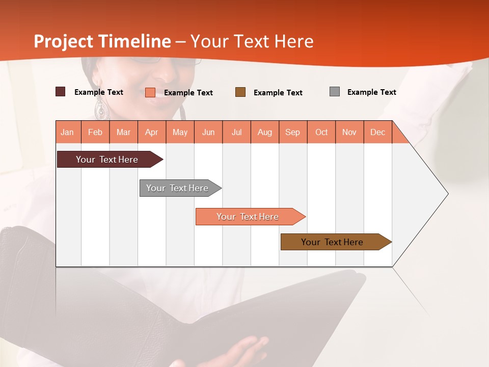 Young Beautiful School Teacher Write On Blackboard PowerPoint Template