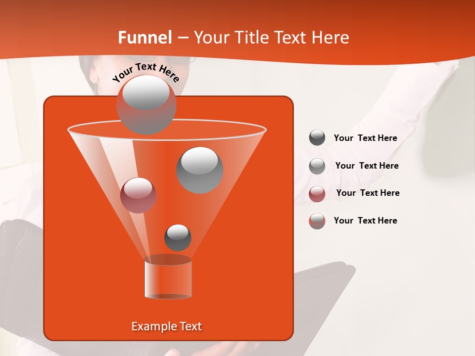 Young Beautiful School Teacher Write On Blackboard PowerPoint Template