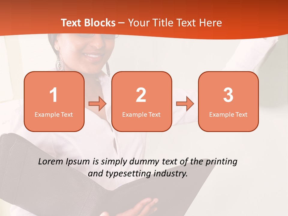 Young Beautiful School Teacher Write On Blackboard PowerPoint Template