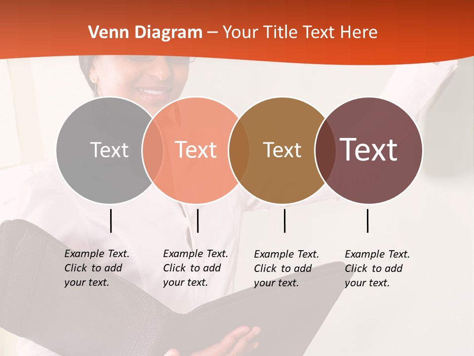 Young Beautiful School Teacher Write On Blackboard PowerPoint Template