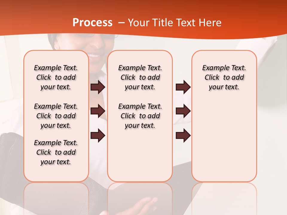 Young Beautiful School Teacher Write On Blackboard PowerPoint Template