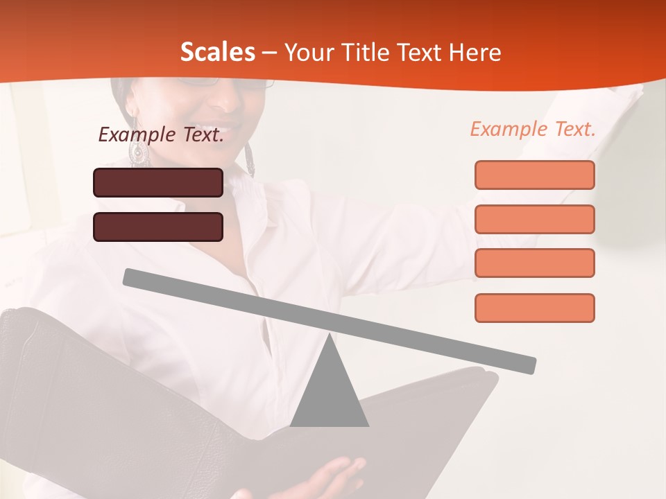 Young Beautiful School Teacher Write On Blackboard PowerPoint Template