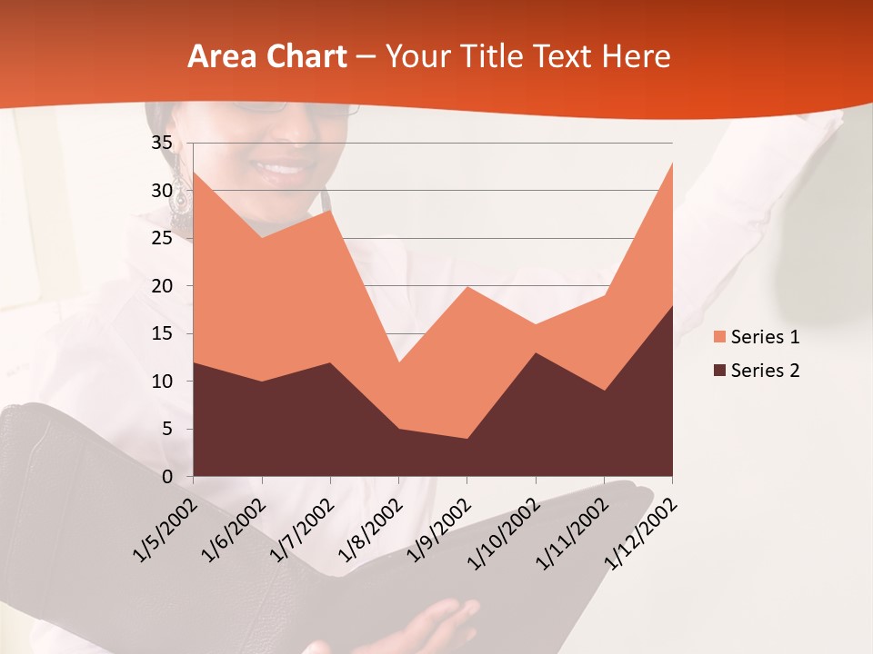 Young Beautiful School Teacher Write On Blackboard PowerPoint Template