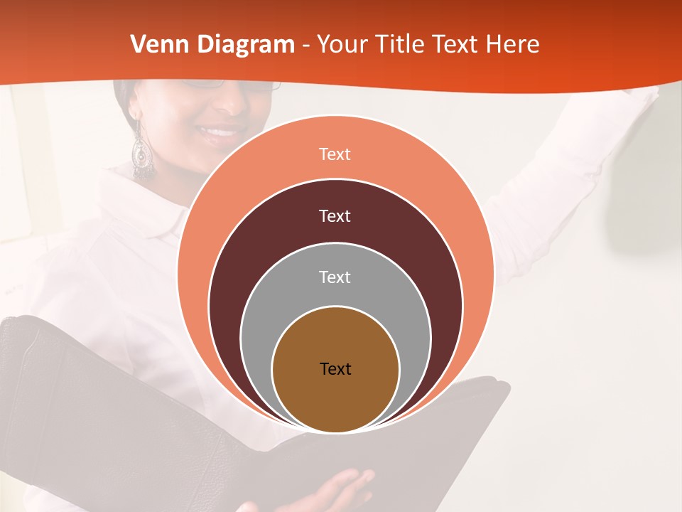 Young Beautiful School Teacher Write On Blackboard PowerPoint Template