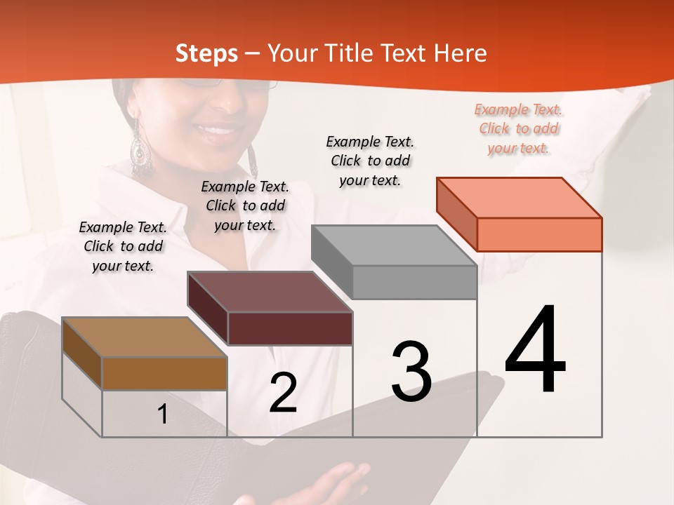 Young Beautiful School Teacher Write On Blackboard PowerPoint Template