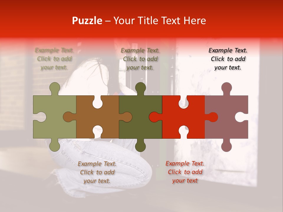 Woman Getting Soda From Vend Machine PowerPoint Template