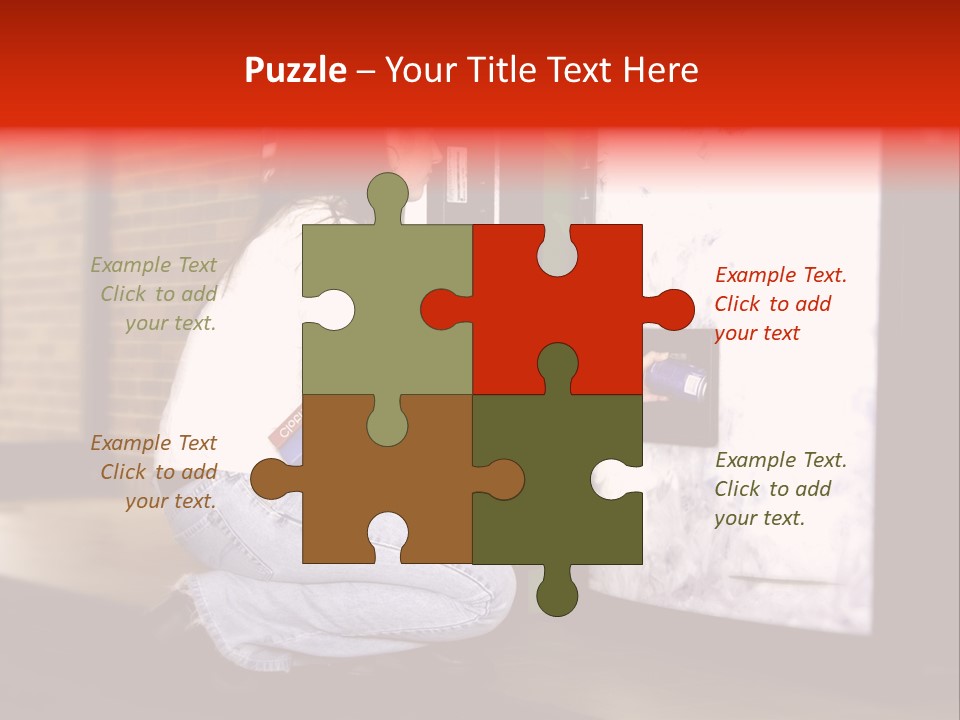 Woman Getting Soda From Vend Machine PowerPoint Template