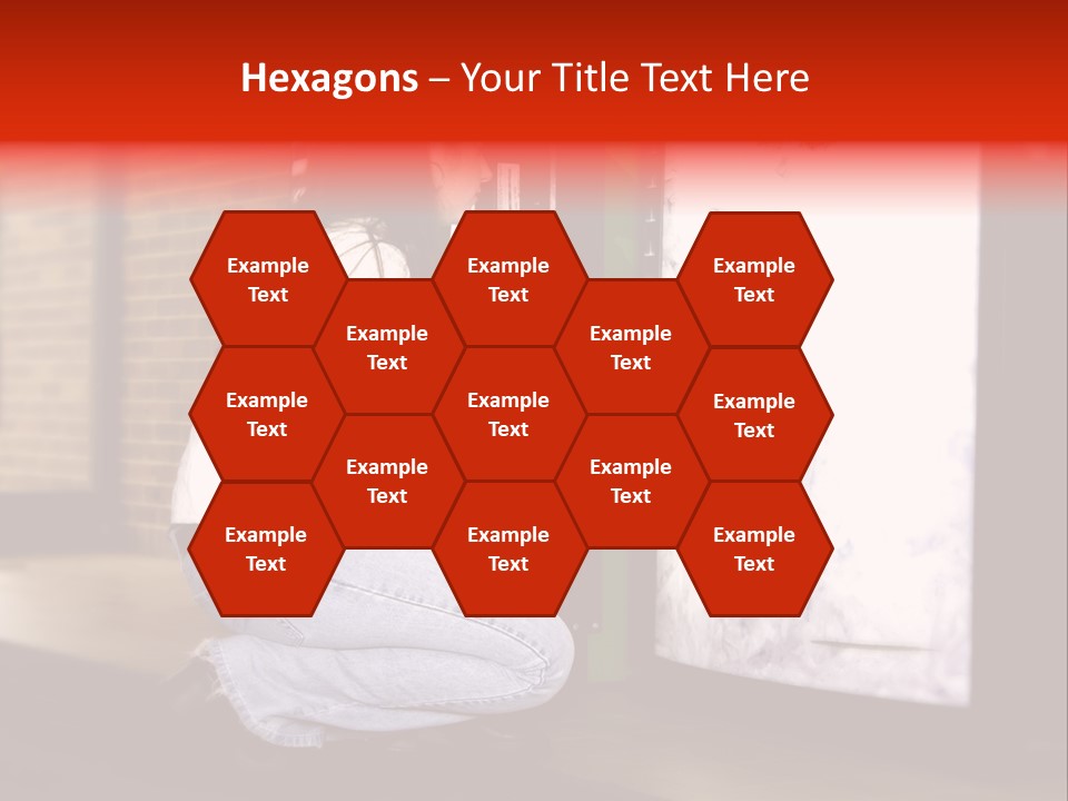 Woman Getting Soda From Vend Machine PowerPoint Template